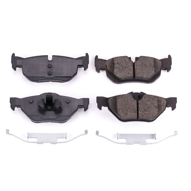 PSB Z17 Evolution Brake Pads - Power Stop 08-13 BMW 128i Rear Z17 Evolution Ceramic Brake Pads w/Hardware