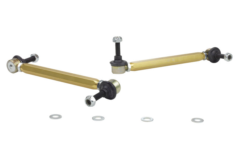 WL Sway Bar Links - Whiteline 02-06 Mini Cooper S Front Swaybar link kit-Adjustable ball end links