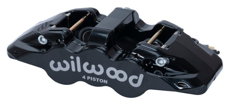 WIL Aero Caliper - Wilwood Caliper - Aero4-DS Forged Four-Piston Caliper Black 1.12in Piston 1.10in Rotor - Black