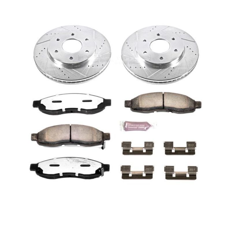PSB Z36 Truck & Tow Kit - Power Stop 04-05 Infiniti QX56 Front Z36 Truck & Tow Brake Kit