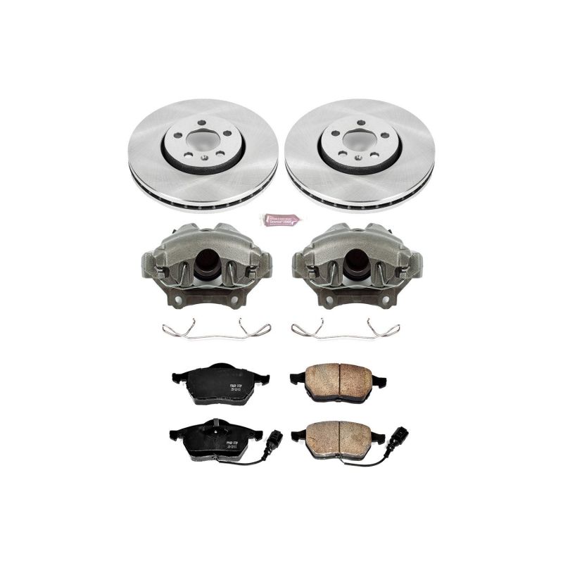 PSB Autospecialty Kit w/Cals - Power Stop 99-10 Volkswagen Beetle Front Autospecialty Brake Kit w/Calipers