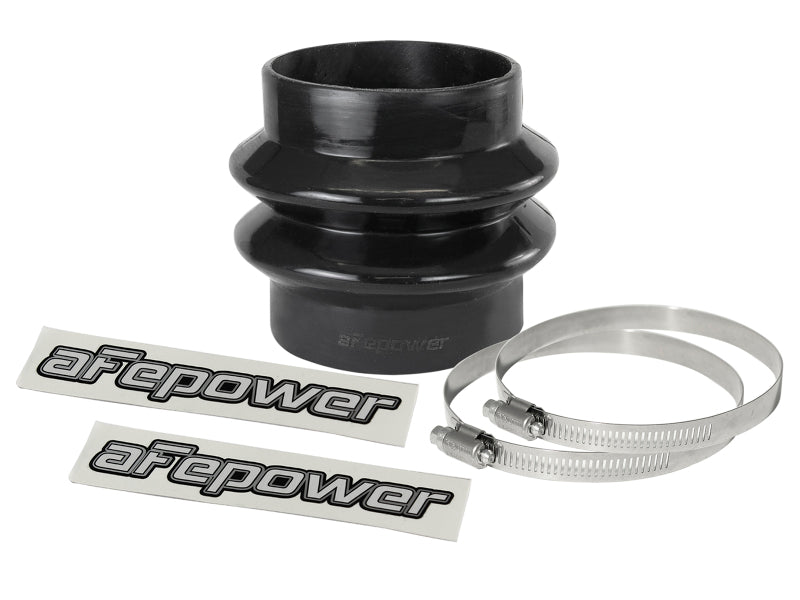 AFE Elbow Reducing Couplers - aFe Magnum FORCE Intake Coupling Kit (3-1/8 IN ID to 3 IN ID x 3-1/2 IN L) Straight Black