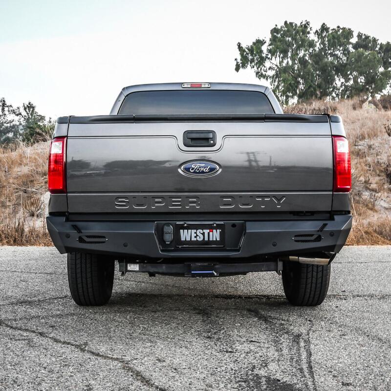 WES Pro-Series Bumpers - Westin 11-16 Ford F-250/350/450/550 Super Duty Pro-Series Rear Bumper - Textured Black