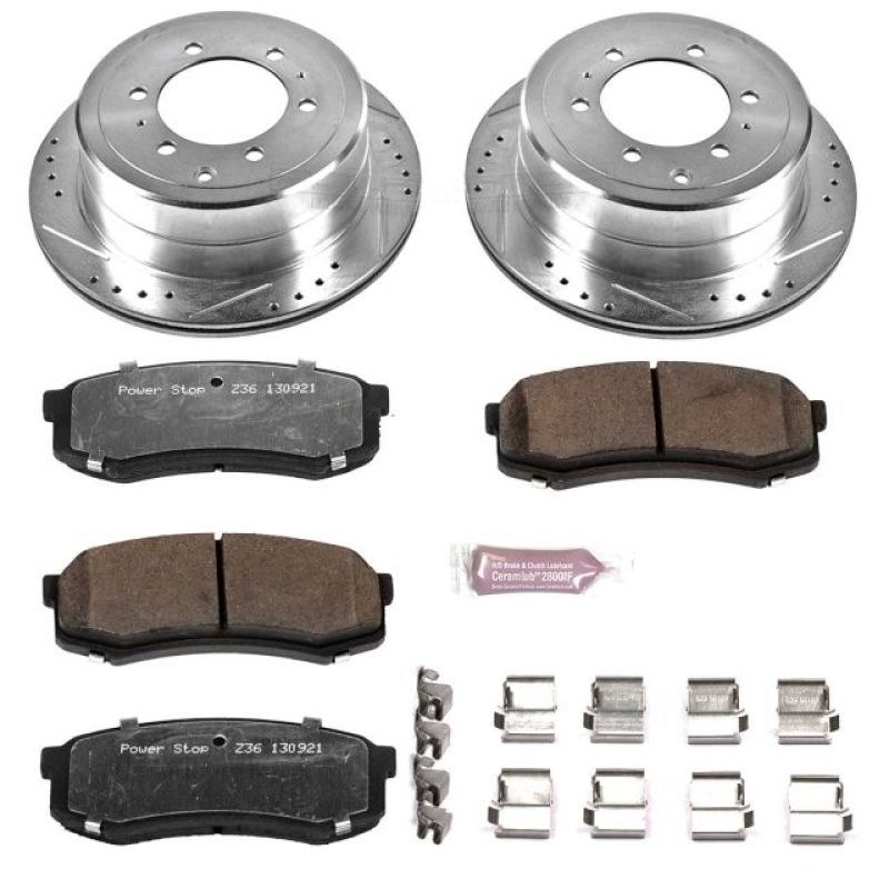 PSB Z36 Truck & Tow Kit - Power Stop 96-97 Lexus LX450 Rear Z36 Truck & Tow Brake Kit
