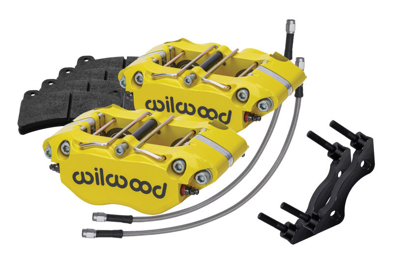 WIL Dynapro Caliper - Wilwood 69-83 Porsche 911 Rear Dynapro Caliper Kit 3in MT - Yellow