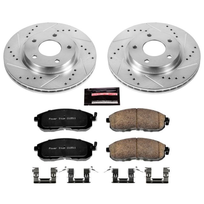 PSB Z23 Evolution Kit - Power Stop 13-18 Nissan Sentra Front Z23 Evolution Sport Brake Kit