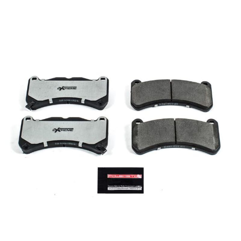 PSB Z26 Extreme Brake Pads - Power Stop 13-14 Ford Mustang Front Z26 Extreme Street Brake Pads w/Hardware