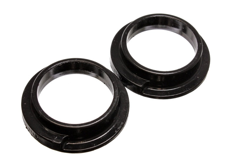 ES Spring Isolators - Black - Energy Suspension Universal 3in ID 4 5/16in OD 1 1/8in H Black Coil Spring Isolators (2 per set)