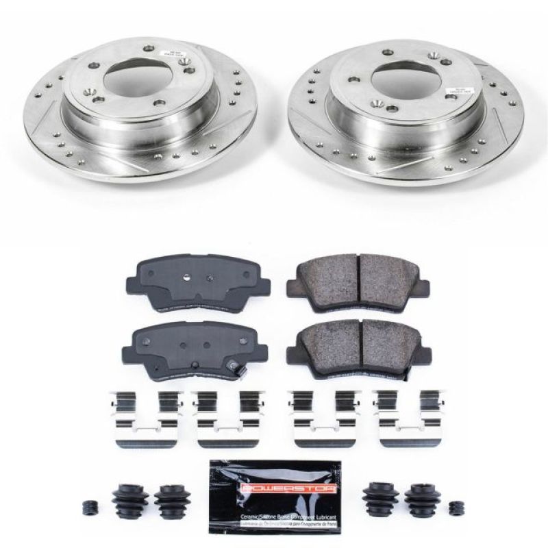 PSB Z23 Evolution Kit - Power Stop 12-17 Hyundai Veloster Rear Z23 Evolution Sport Brake Kit