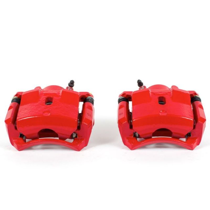 PSB Red Calipers - Power Stop 06-11 Chevrolet HHR Front Red Calipers w/Brackets - Pair