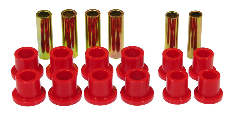 PRO Spring/Shackle Bush- Red - Prothane 66-72 Ford F100 4wd Spring & Shackle Bushings - Red