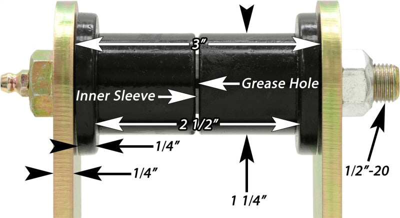 ROK Leafspring Components - RockJock YF Front Leaf Spring Shackles w/ Urethane Bushings