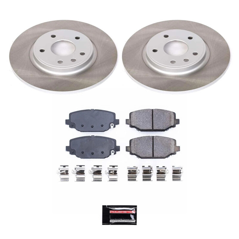 PSB Semi-Coated Rotor Kits - Power Stop 12-14 Volkswagen Routan Rear Semi-Coated Rotor Kit