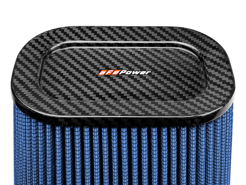 AFE Universal Pro-5 R Filter - aFe Magnum FLOW Pro 5R Air Filter (5.5x 7.5)in F (9x 7)in B (5.8 x 3.8)in T (Carbon Fiber) x 10in H