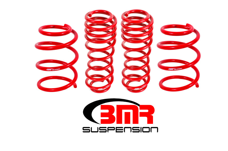BMR Lowering Springs - BMR 05-14 S197 Mustang GT Handling Version Lowering Springs (Set Of 4) - Red