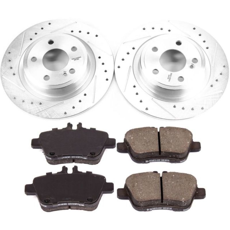 PSB Z23 Evolution Kit - Power Stop 2017 Mercedes-Benz SLC300 Rear Z23 Evolution Sport Brake Kit