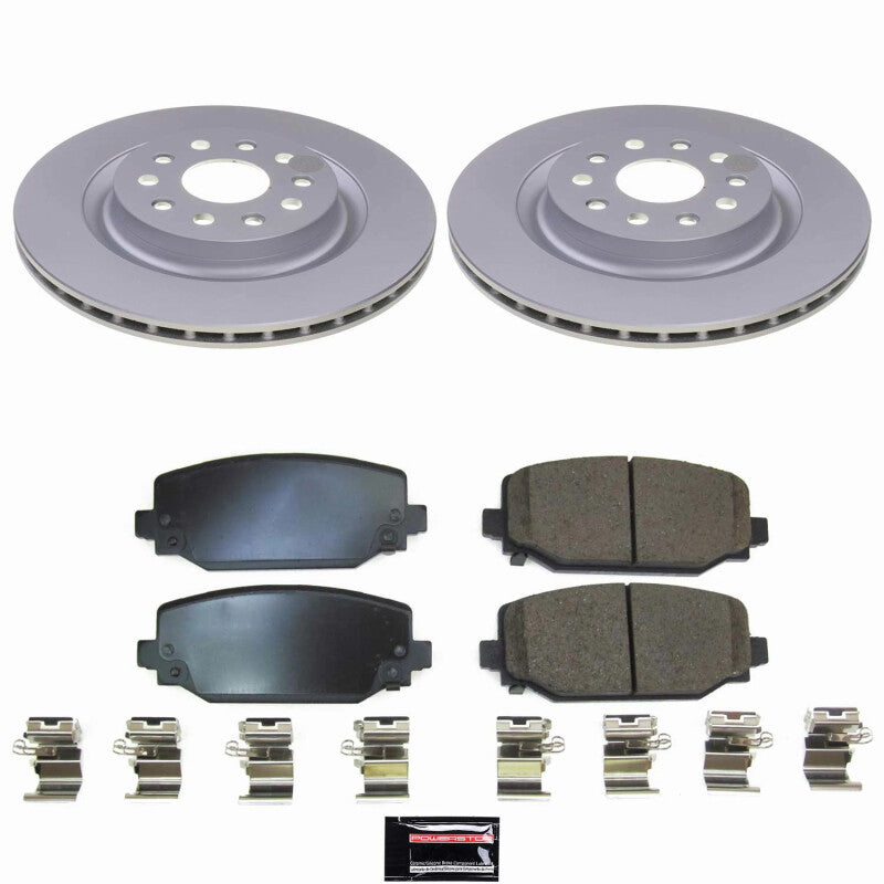 PSB Z17 Evolution Coated Kit - Power Stop 22-24 Jeep Grand Cherokee Rear Z17 Coated Brake Kit