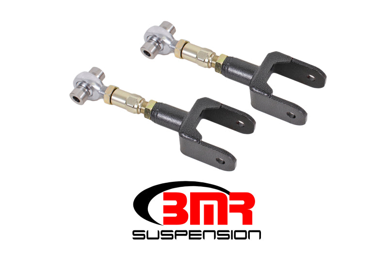 BMR Control Arms - BMR 79-04 Fox Mustang Upper Control Arms On-Car Adj. Rod Ends - Black Hammertone
