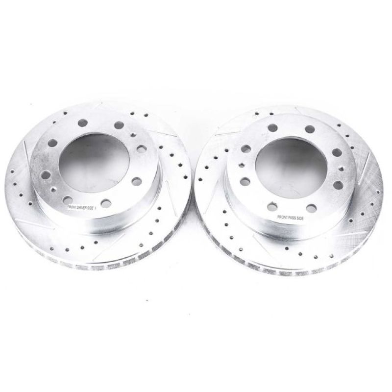 PSB Evolution Drill/Slot Rotor - Power Stop 00-05 Cadillac DeVille Front Evolution Drilled & Slotted Rotors - Pair