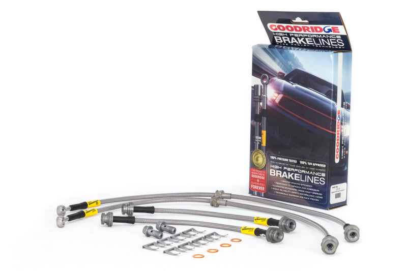 GR G-Stop Brake Line Kits - Goodridge 13-15 Nissan Sentra w/ Rear Drum Brakes SS Brake Line Kit