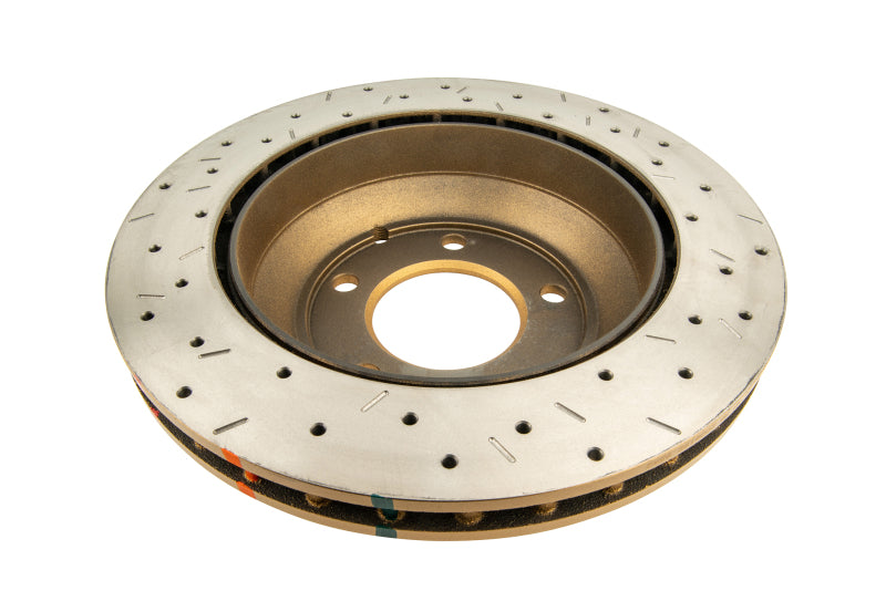 DBA 4000 Slot&Drill Rotors - DBA 06-15 Audi Q7 Rear Drilled & Slotted 4000 Series Rotor