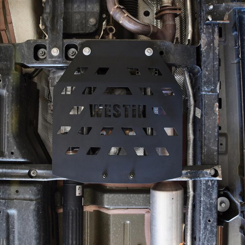 WES Skid Plates - Westin/Snyper 18-21 Jeep Wrangler JL Transfer Case Skid Plate - Textured Black