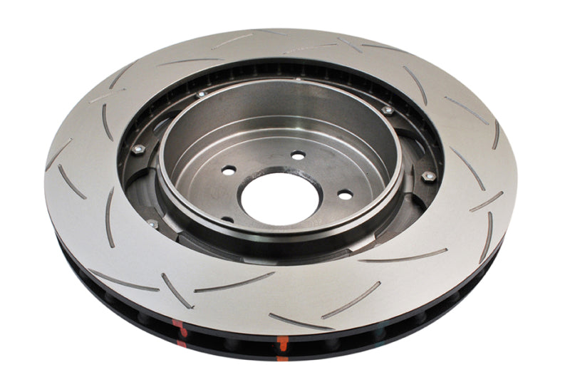 DBA 5000 Series Slotted Rotors - DBA 09+ Nissan GTR R-35 Rear Slotted 5000 Series 2 Piece Rotor Assembled w/ Black Hat