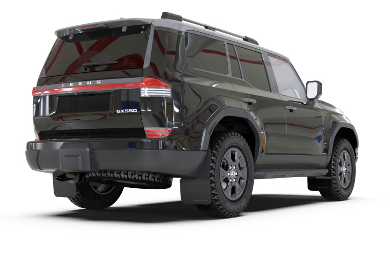 RAL UR Blk Flap/Silver Logo - Rally Armor 24-25 Lexus GX 550 Luxury Black UR Mud Flap - Silver Logo