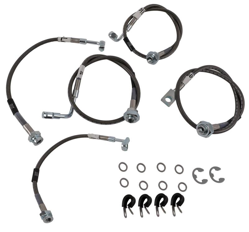 RUS Brake Line Kits - Russell Performance 99-06 GM Silverado/Sierra 1500 2WD with 6in-7in lift Brake Line Kit