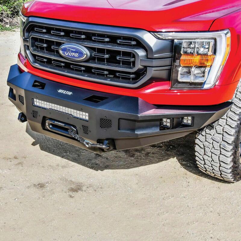 WES Pro-Series Bumpers - Westin 21-23 Ford F-150 (Excl. 2022+ Lightning EV) Pro-Series Front Bumper - Tex. Blk