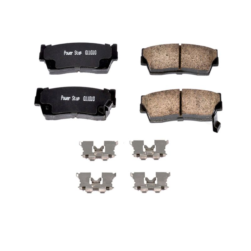 PSB Z17 Evolution Brake Pads - Power Stop 89-97 Geo Tracker Front Z17 Evolution Ceramic Brake Pads w/Hardware