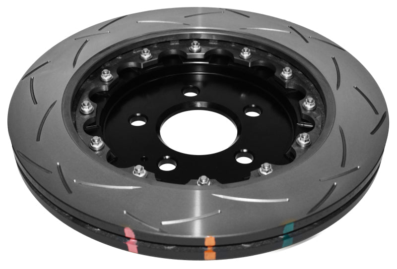 DBA 5000 Series Slotted Rotors - DBA 15+ Ford Mustang 2.3L/5.0L Rear Slotted 5000 Series 2 Piece Rotor w/ Black Hat