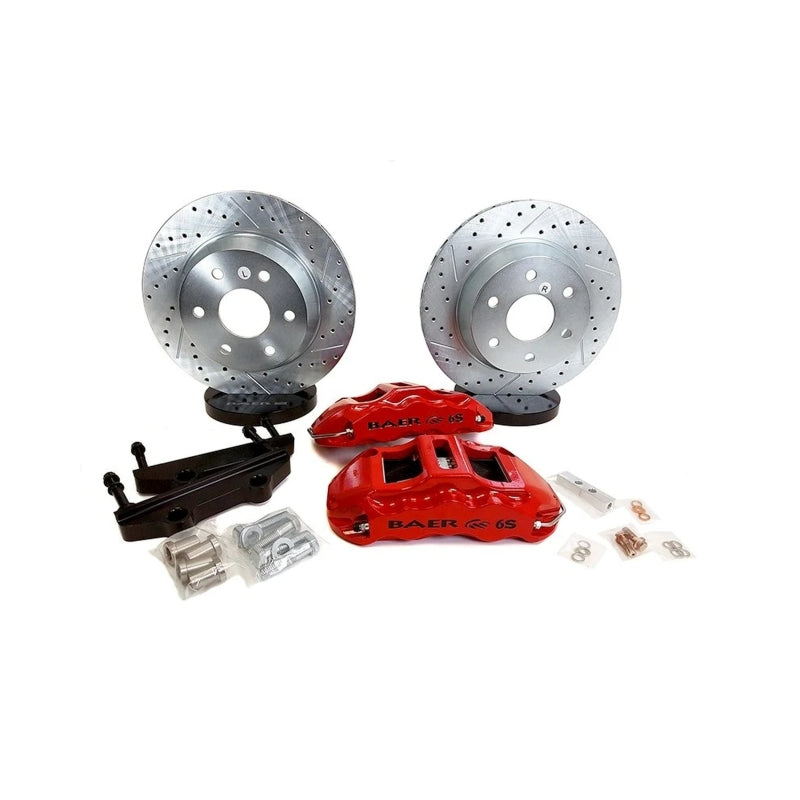 BAE Extreme Brake Kits - Baer Brakes 03-15 Cadillac Escalade ESV 14in Extreme Rear SDZ Brake Kit - Hugger Orange