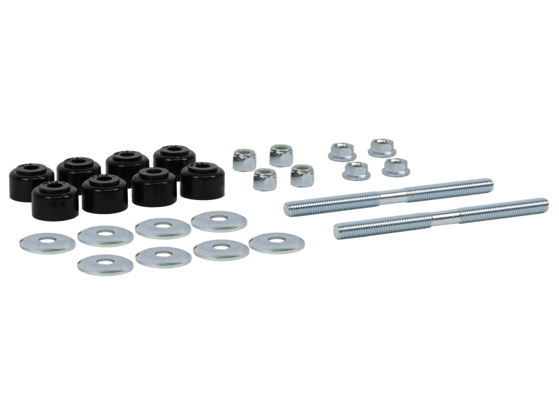 WL Sway Bar Links - Whiteline Plus Universal Sway Bar Link Threaded Rod w/ Poly Bushes 140mm