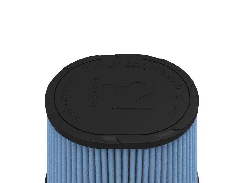 AFE Universal D2 Dura Dry Air Filter - aFe Magnum FORCE Intake Rplacmnt Filter D2 Dura-Dry 4in Fx(9x7-1/2)in Bx(6-3/4x5-1/2)in Tx7-1/2in H