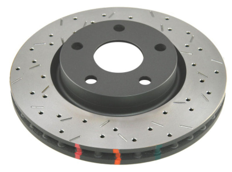 DBA 4000 Slot&Drill Rotors - DBA 2005 Lotus Elise Front 4000 Series Drilled & Slotted Rotor