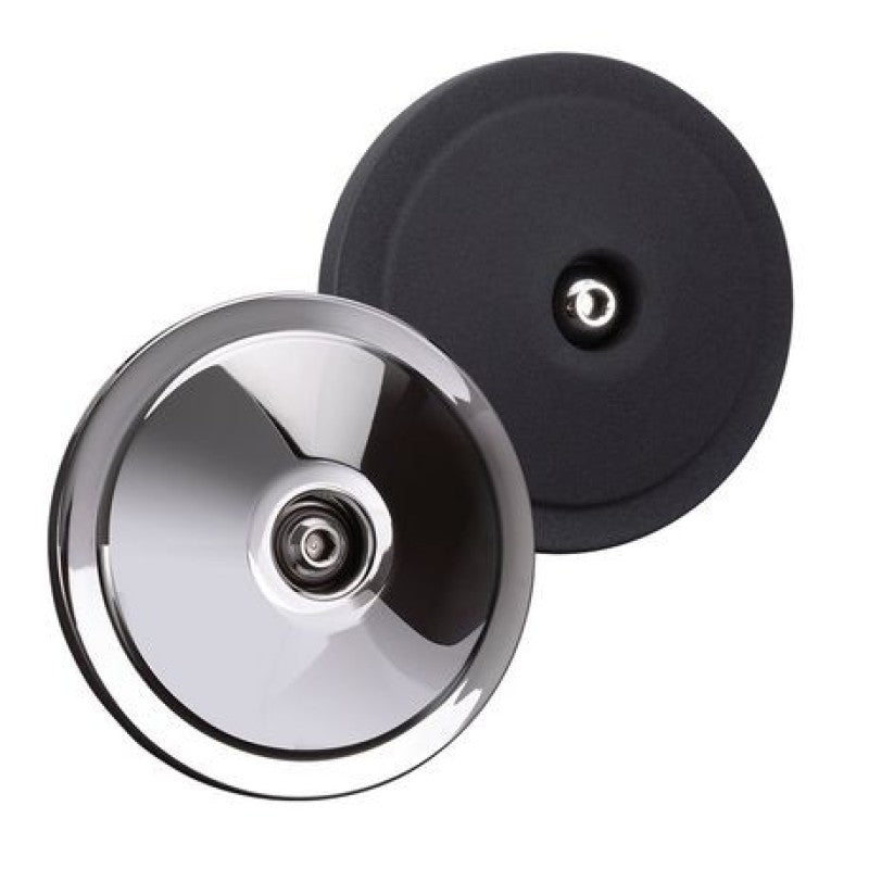 SSC Air Cleaner Kits - S&S Cycle Dished Bobber Air Cleaner Cover w/ Machined Highlights  - Chrome
