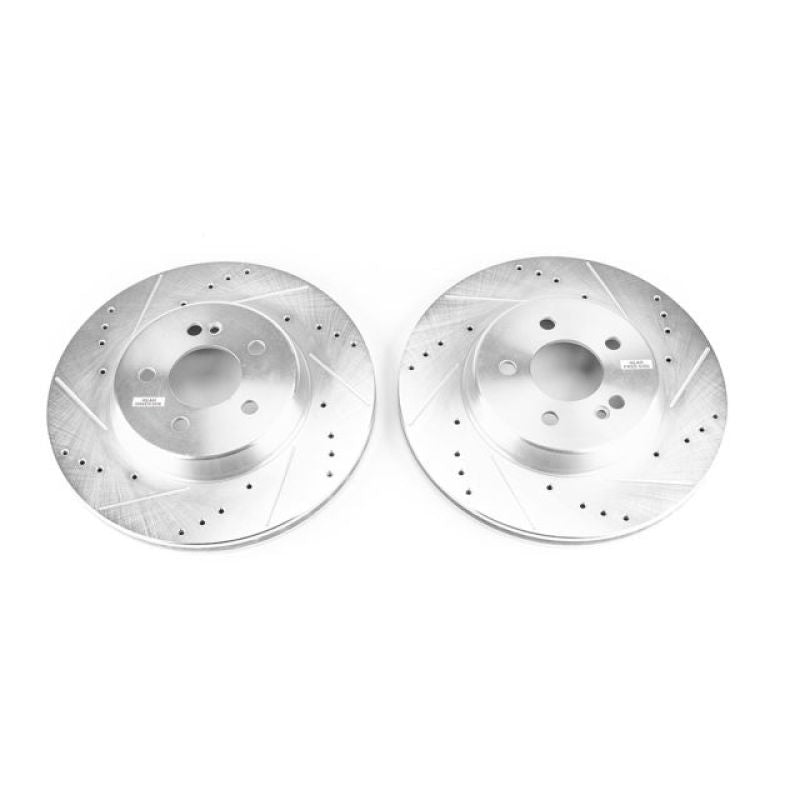 PSB Evolution Drill/Slot Rotor - Power Stop 17-18 Mercedes-Benz C43 AMG Rear Evolution Drilled & Slotted Rotors - Pair