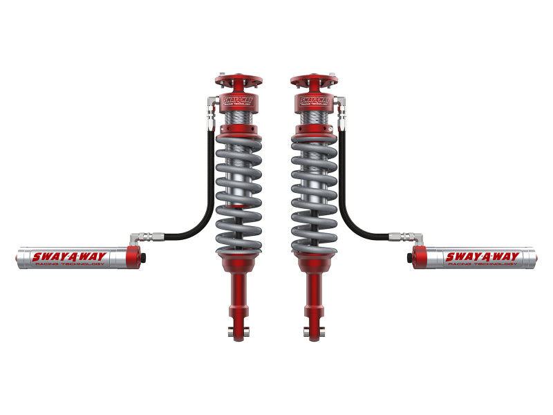 AFE Sway Coil Over Kit - aFe 17-19 Ford F-150 Raptor Sway-A-Way 3.0 Front Coilover Kit w/ Remote Reservoirs and Comp Adj