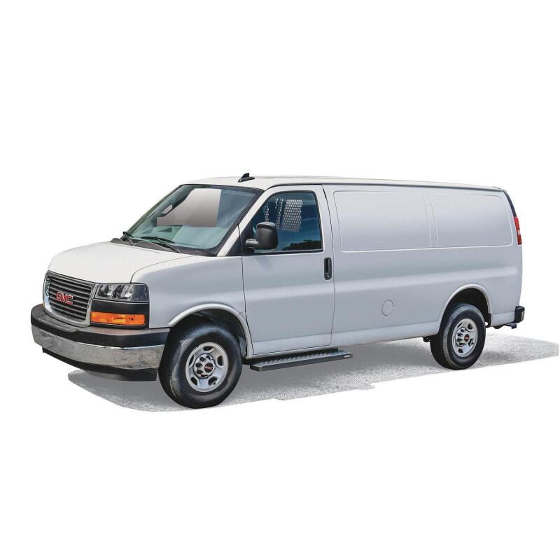 WES Running Boards - Grate - Westin Ford Transit Van 150/250/350 (46in Driver & 97in. Pass) Grate Steps Running Boards - Tex. Blk