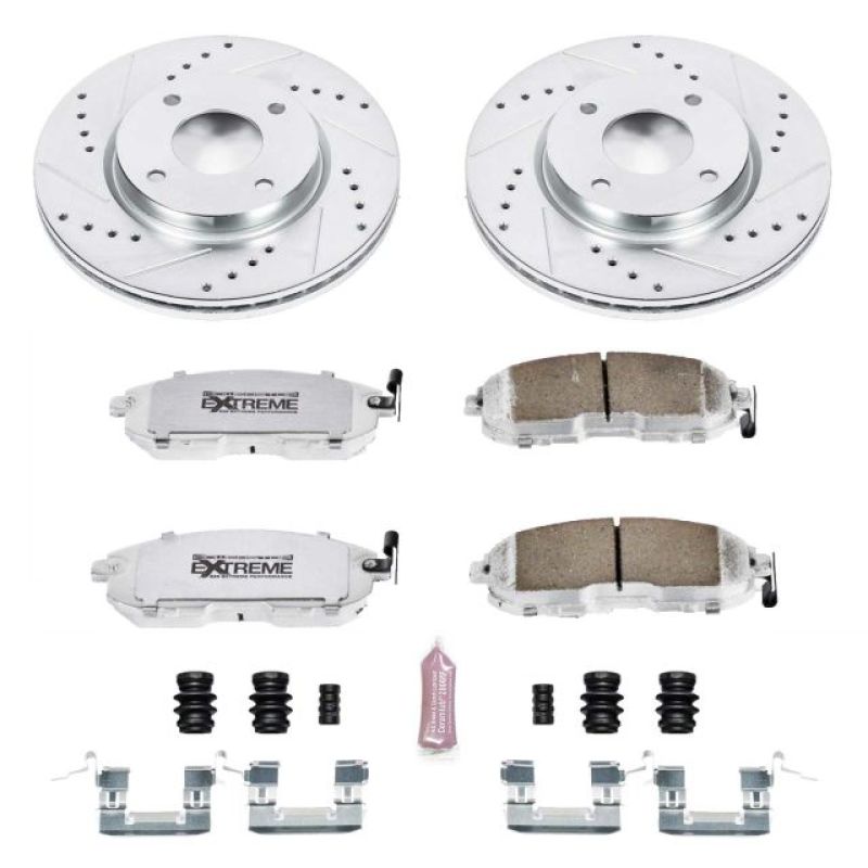 PSB Z26 Street Warrior Kit - Power Stop 09-14 Nissan Cube Front Z26 Street Warrior Brake Kit