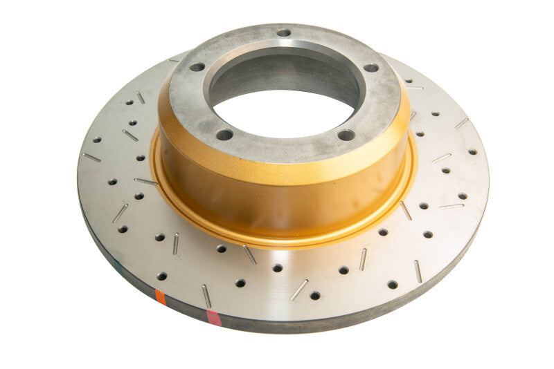 DBA 4000 Slot&Drill Rotors - DBA 93-99 Land Rover Defender 110 Front 4000 Series Drilled & Slotted Rotor