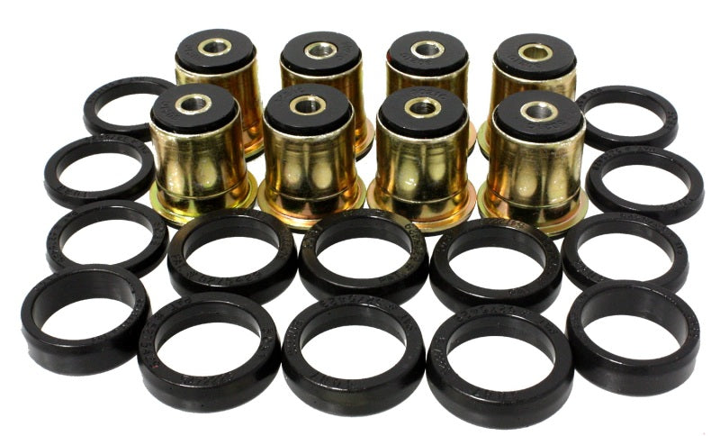 ES Cntrl Arm Bushings - Black - Energy Suspension GM Black Rear End Control Arm Bushing Set w/ Thrust Washer