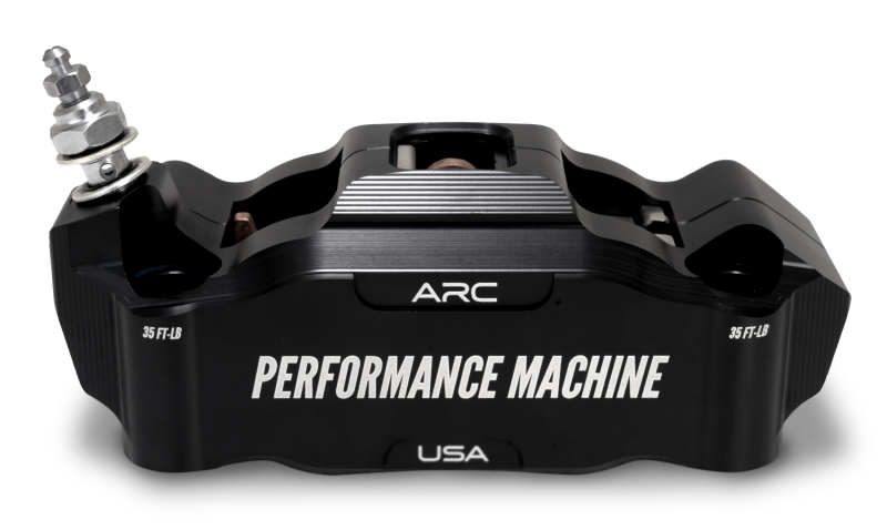 PFM Brake Calipers - Performance Machine 125 x4 Race Series Radial Mount Caliper with ARC - Right - Black Ano