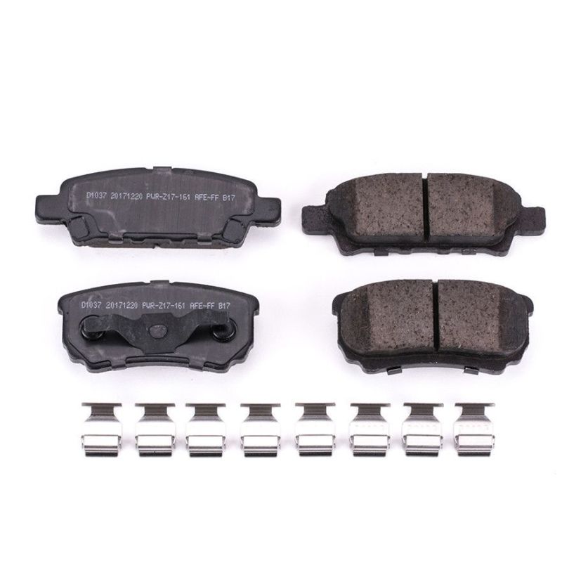 PSB Z17 Evolution Brake Pads - Power Stop 11-14 Chrysler 200 Rear Z17 Evolution Ceramic Brake Pads w/Hardware