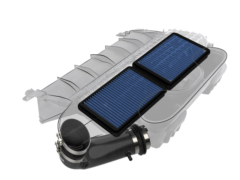 AFE Super Stock Induction System - aFe Super Stock Carbon Fiber Pro 5R Induction System 2021 RAM 1500 TRX V8-6.2L SC