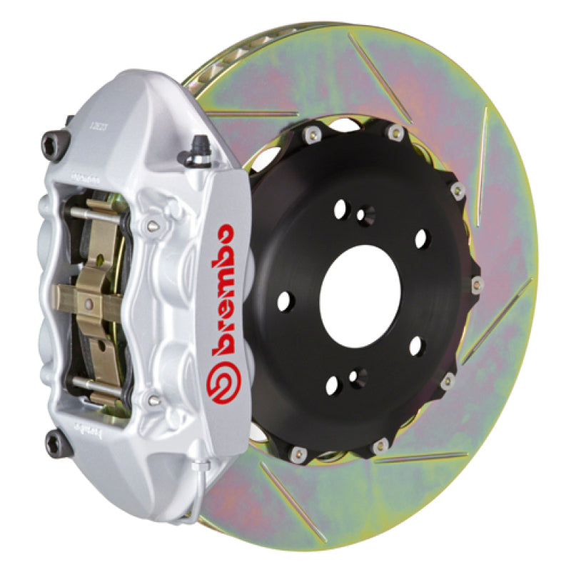 BRB Big Brake Kits - Brembo 07-15 TT 3.2L/09-15 TTS/12-13 TT RS Rr GT BBK 4Pist Cast 328x28 2pc Rotor Slot Type1-Silver