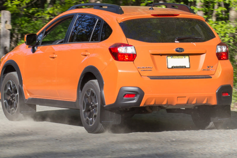 RAL UR Blk Flap/Teal Logo - Rally Armor 13-17 Subaru Crosstrek XV Black UR Mud Flap w/Teal Altered Font Logo
