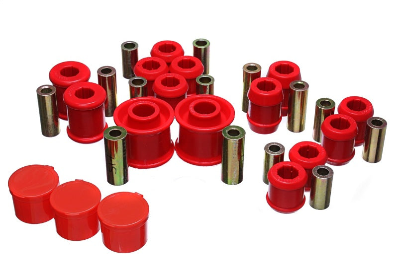 ES Cntrl Arm Bushings - Red - Energy Suspension 12-16 VW Passat / 07-16 VW EOS (1F) Rear Control Arm Bushing Set - Red