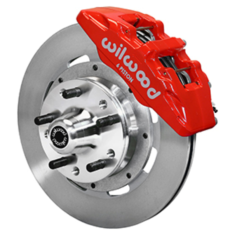 WIL Dynapro Brake Kit - Wilwood 97-93 Mopar A/B/E/F/J Body Dynapro 12.19x0.81 Six Piston Front BBK - Red